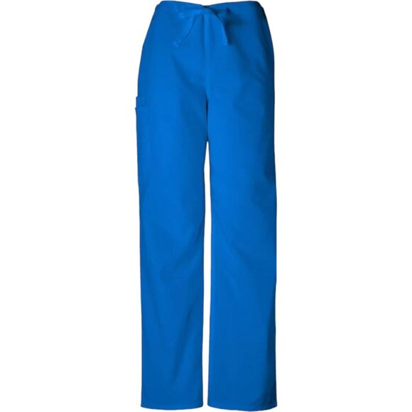Cherokee Workwear Cargo Scrub Pants Medium Unisex Drawstring TALL 4100T Royal - Picture 3 of 8